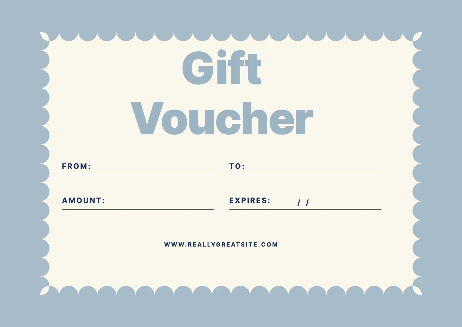 Gift Certificate Template