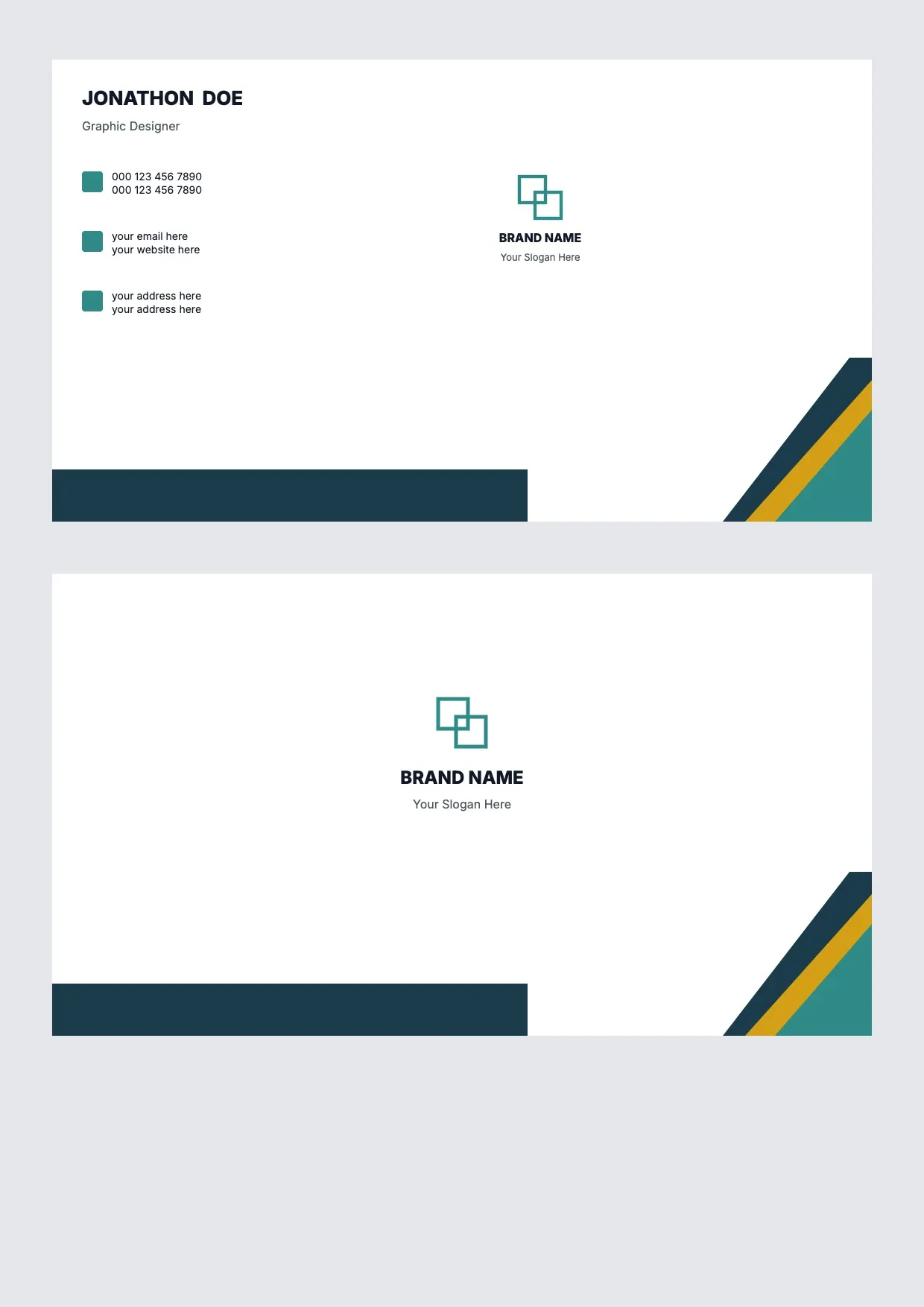Name Card Template