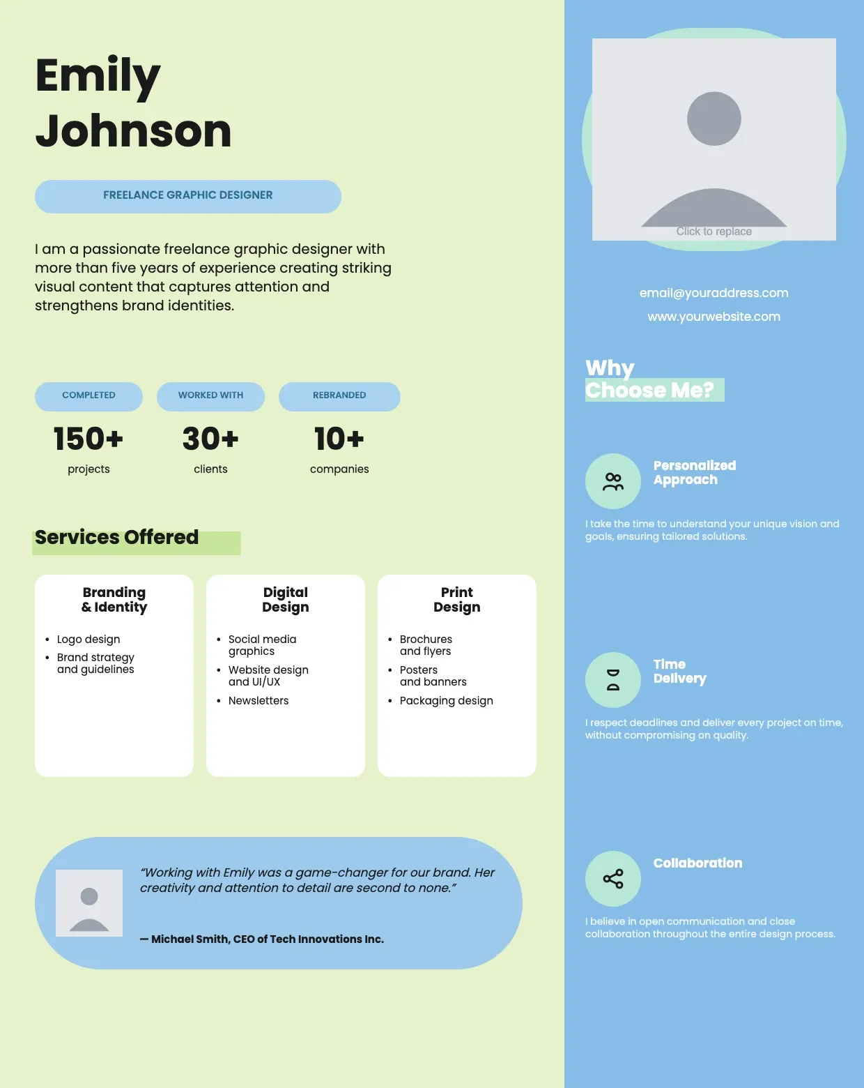 One-Pager Template