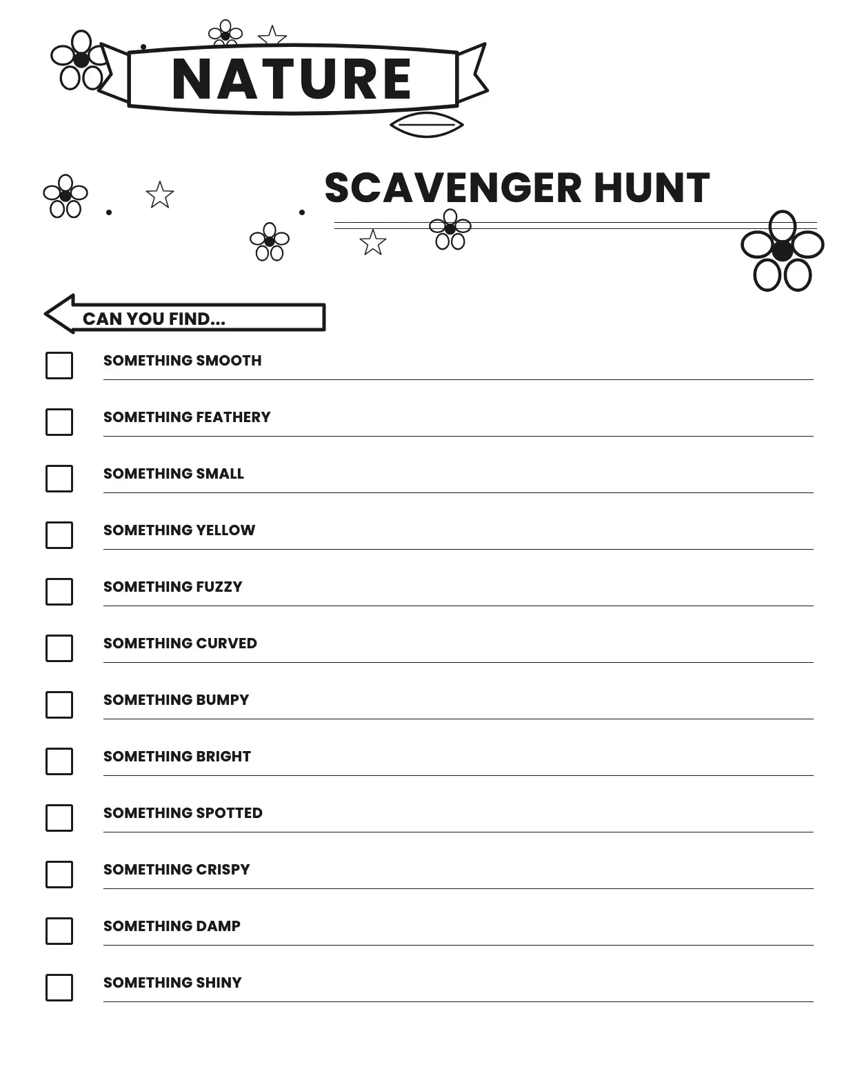 Scavenger Hunt Template