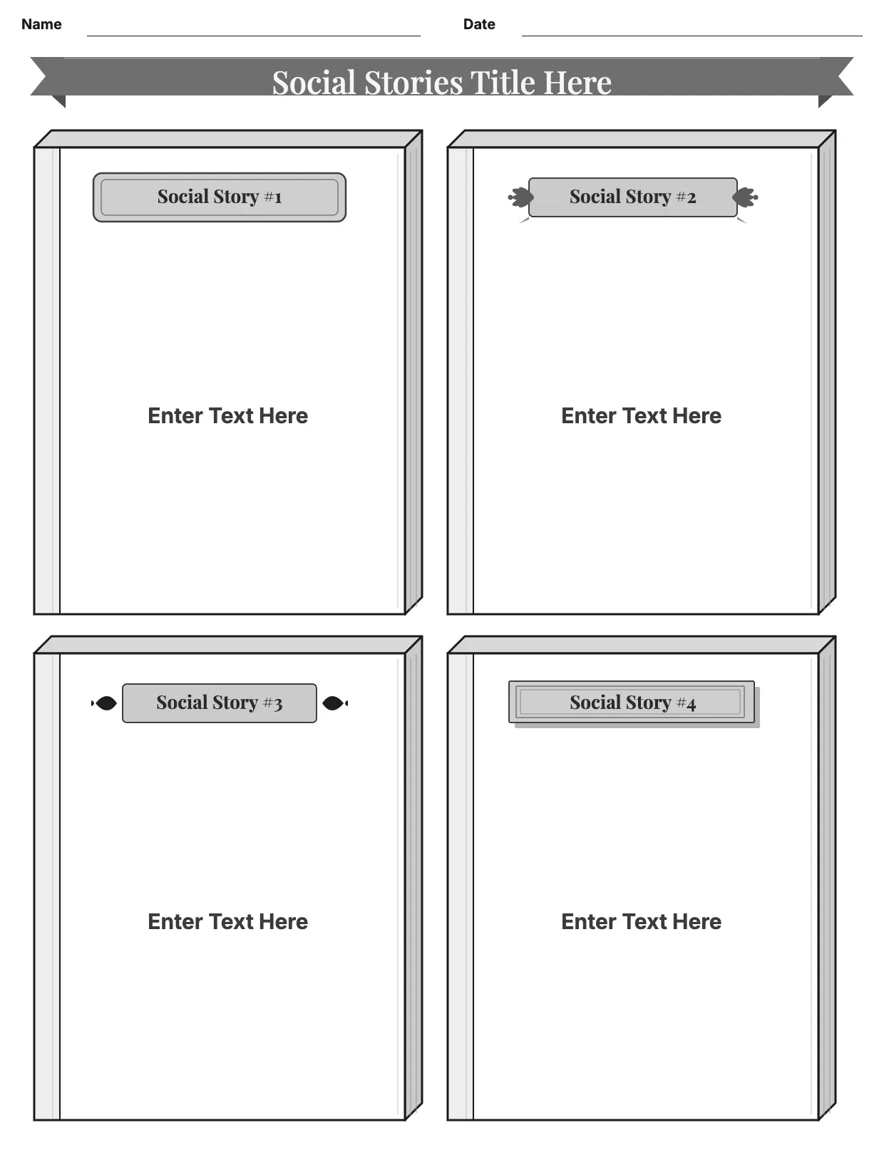 Social Story Template
